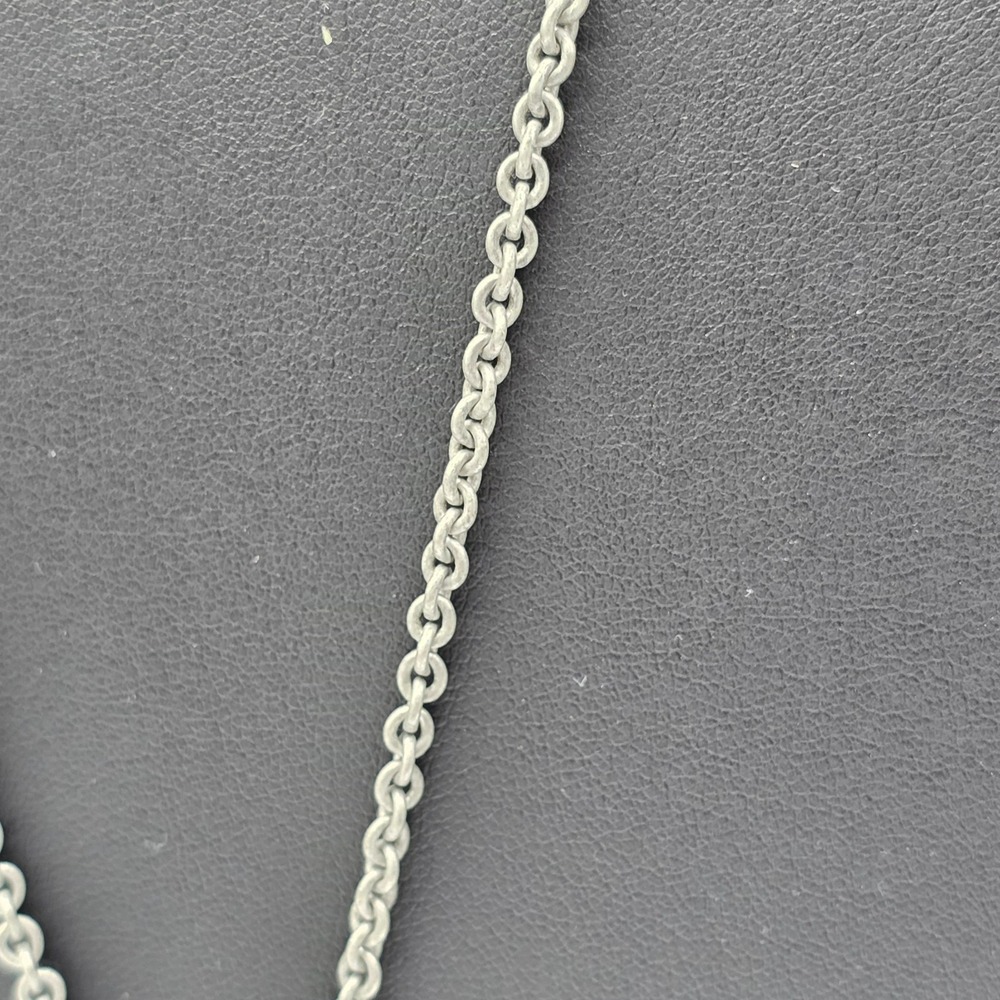 Vintage Towle Pewter Celtic Swirl Silver Tone Chain Pendant Necklace 36" Signed - Picture 5 of 9